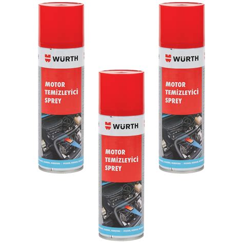 Würth Motor Temizleyici Sprey 500 ml 3 lü Paket Fiyatı