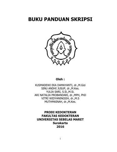 PDF BUKU PANDUAN SKRIPSI Prodikedokteran Fk Uns Ac