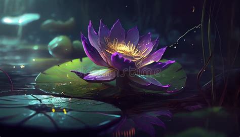 Beautiful Purple Lotus Flower Wallpaper Moody Floral Background