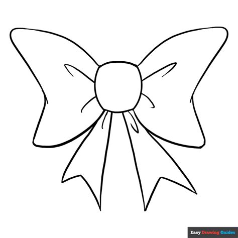 Bow Tie Coloring Page Easy Drawing Guides, 50% OFF