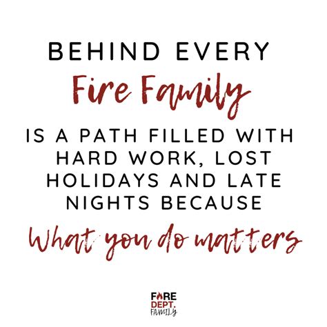 Fire Wife Quotes - Fire Dept. Family