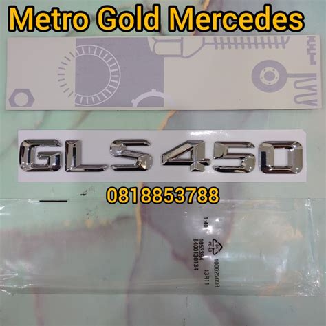 Jual Emblem Tulisan GLS450 Mercedes Benz Emblem Bagasi Mercy GLS450