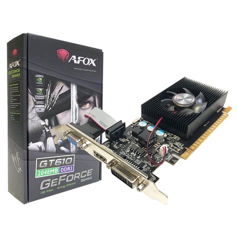 Placa De V Deo Afox Geforce Gt Gb Ddr Bits Low Profile Hdmi