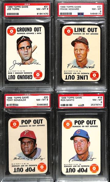 Lot Detail Psa Graded Topps Game Baseball Cards Inc Psa