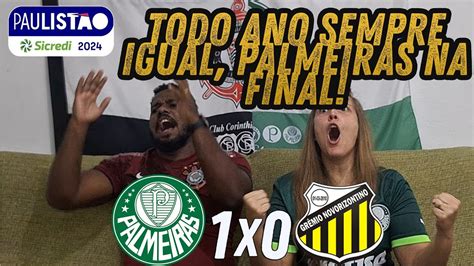 React reações Palmeiras x Novorizontino Endrick mais uma vez