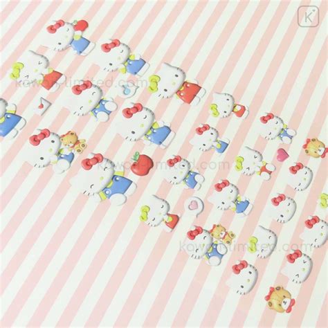 Japan Sanrio Puffy Like Seal Sticker Hello Kitty And Hello Minmy