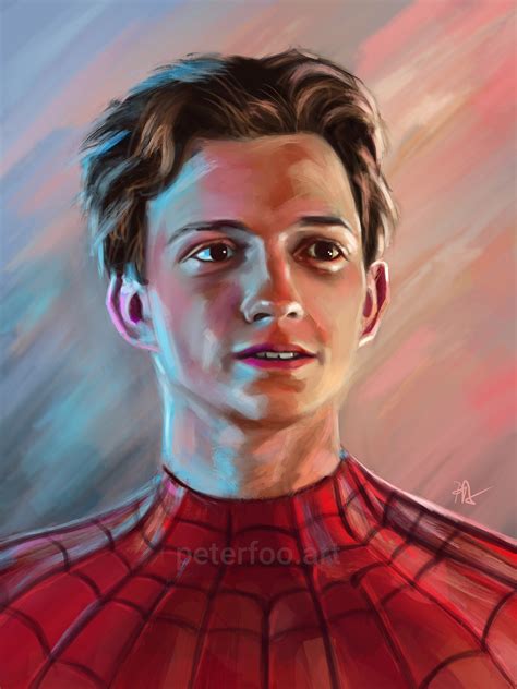 Spider-man Paintings of Tom Holland Andrew Garfield and - Etsy Canada