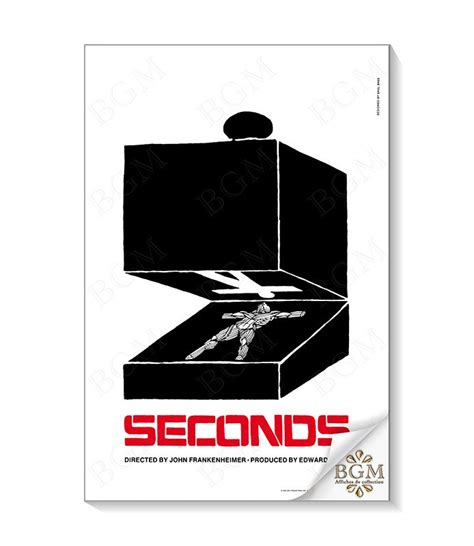 SECONDS Collector's movie poster (1966) Rock Hudson, John Frankenheimer