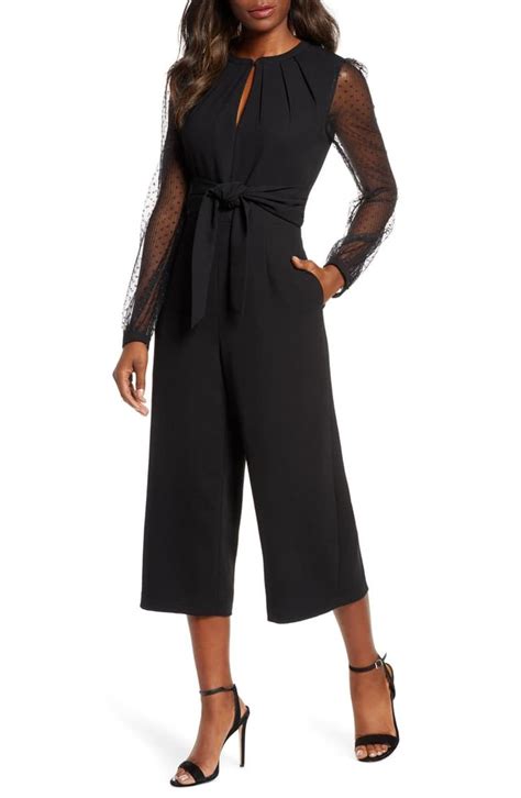 Adelyn Rae Alina Long Sleeve Open Back Jumpsuit Nordstrom Adelyn