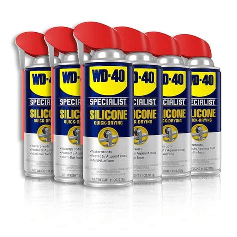 WD 40 SPECIALIST 11 Oz Silicone Quick Drying Lubricant With Smart