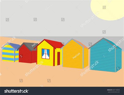 Beach House Stock Vector Royalty Free 381150043 Shutterstock