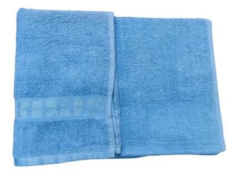 Sky Blue Plain Cotton Bath Towel At Rs 105 Piece Cotton Bath Towel In