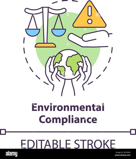 Environmental Compliance Concept Icon Stock Vector Image Art Alamy