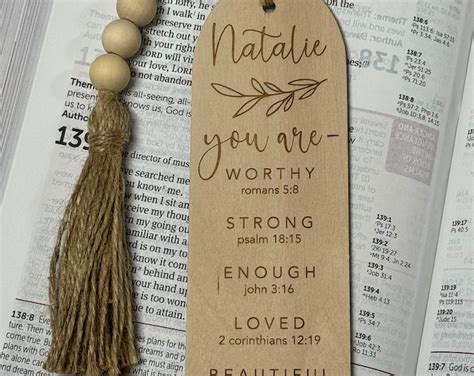 Bible Bookmarks Personalized Baptism Gift First Communion