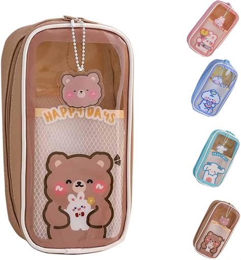 Kawaii Pencil Case Cute Pencil Case Clear Large Capacity Multi Layer