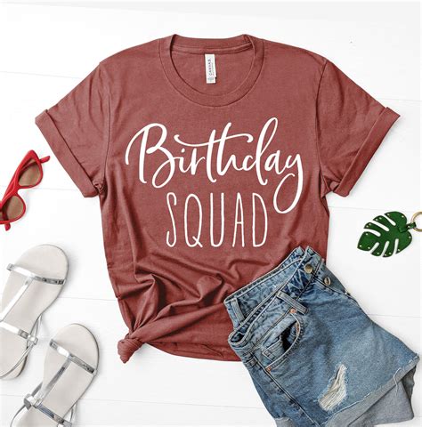 Birthday Squad Shirts Birthday Queen Shirt Birthday Party Etsy