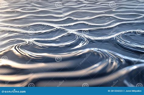 Seamless Realistic Water Ripples Or Ocean Waves Background Texture