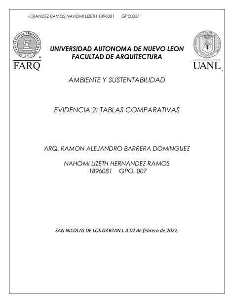 Cuadro Comparativo Nlhr Herandez Ramos Nahomi Lizeth 1896081 Gpo Universidad Autonoma De