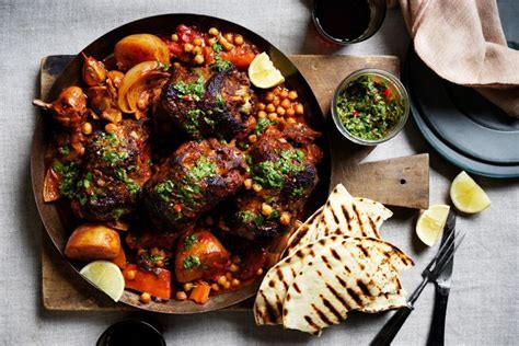 Lamb Neck Roast With Chermoula Recipe Recipes Delicious Au