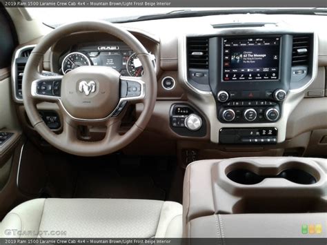 Mountain Brown Light Frost Beige Interior Dashboard For The 2019 Ram