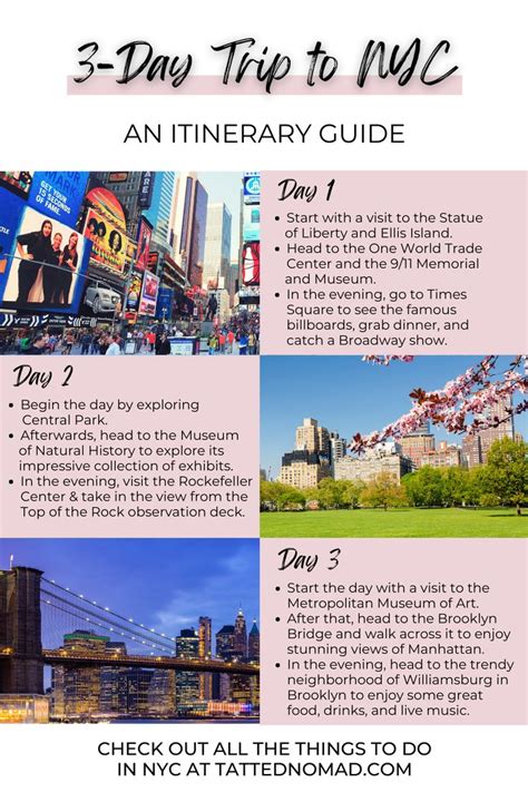 3-Day Trip to NYC: An Itinerary Guide | New york city vacation, New ...