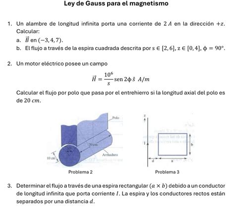 Solved Ley De Gauss Para El Magnetismoun Alambre De Longitud Chegg