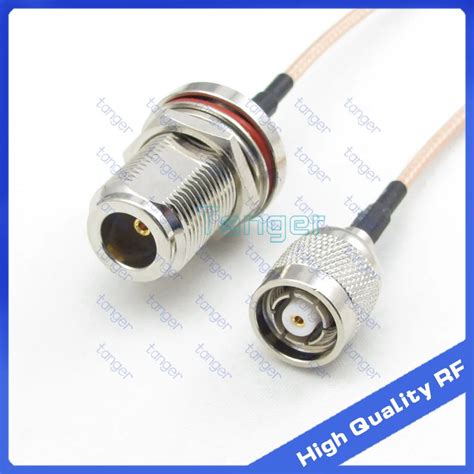 RP TNC Male Connector To N Female Jack Waterproof With Nut Straight