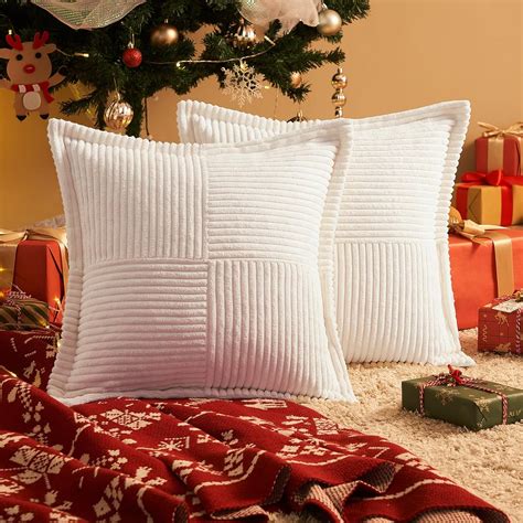 Topfinel Cream Throw Pillows Covers X X Cm Set Of