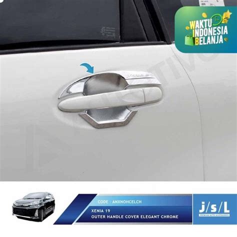 Jual JSL Mangkok Pintu Xenia 2019 Outer Handle Cover Elegant Chrome Di