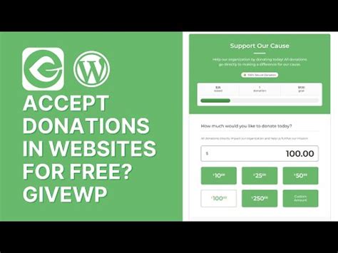 How To Accept Donations In Wordpress Websites For Free Give Wordpress