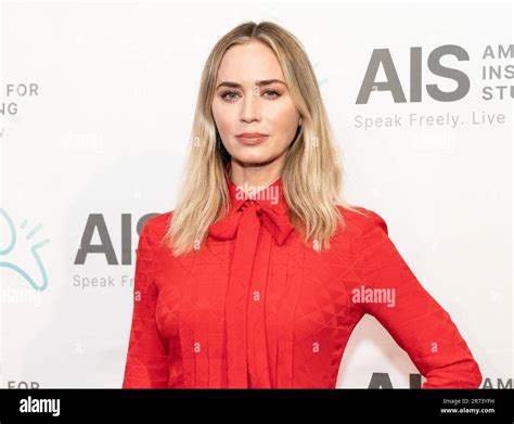 New York Usa 13th June 2023 Emily Blunt Attends American Institute