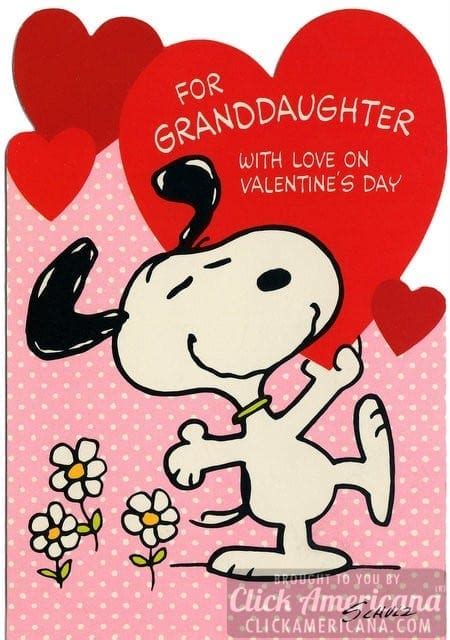 Peanuts! Vintage Snoopy Valentine's Day cards - Click Americana