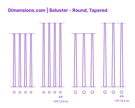 Baluster Spacing Dimensions & Drawings | Dimensions.com