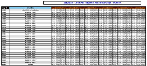 Mowasalat Bus Route / Line R727: From Industrial Area Bus Station to ...