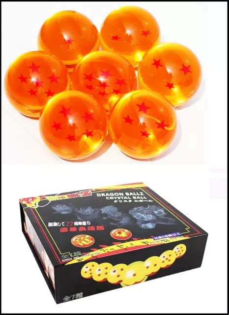 COFFRET COLLECTION DRAGON BALL DBZ Lot De 7 Boules De Cristal