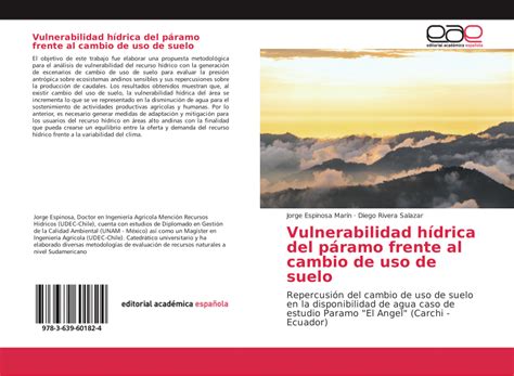 Pdf Vulnerabilidad H Drica Del P Ramo Frente Al Cambio De Uso De Suelo