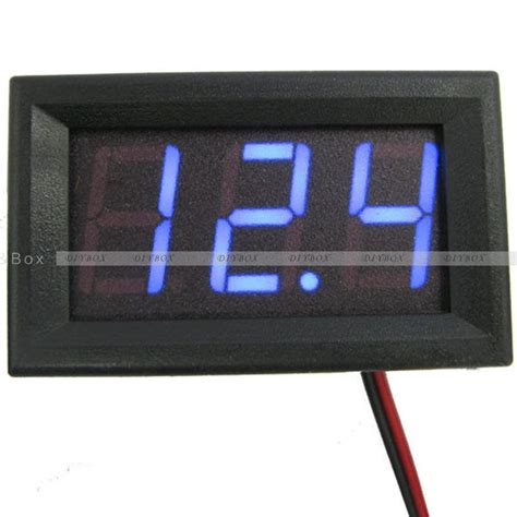 0 56 DC4 5 4 7 5V 30V Voltmeter LED Panel 2 3 Bits Display Volt