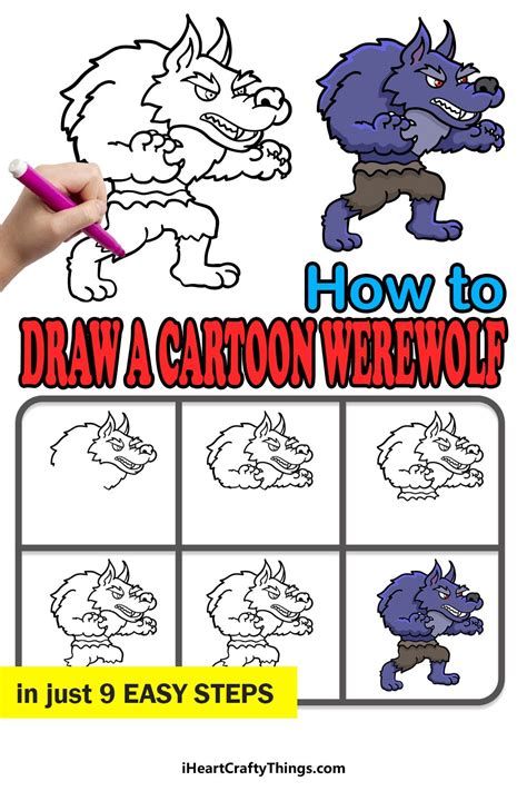 How To Draw A Cartoon Werewolf A Step By Step Guide Fine Art