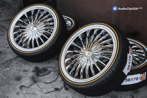 20×85 Inch Velocity Wheels Vw11 Chrome Rims And Vogue Tires Paackages