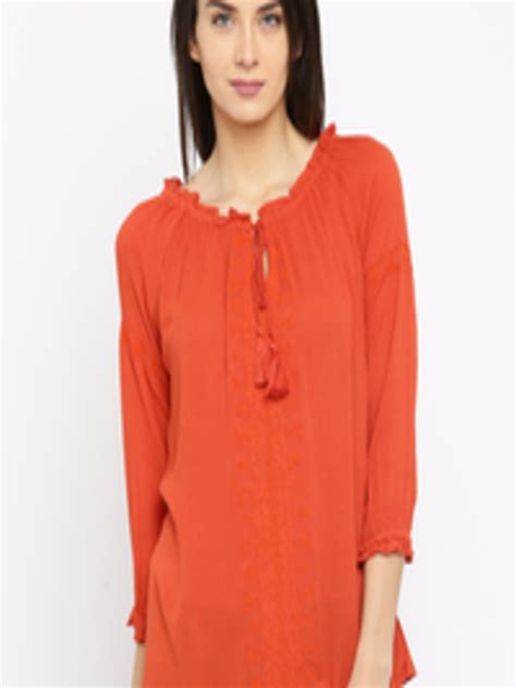 Buy Anouk Rust Orange Top Tops For Women 1444824 Myntra