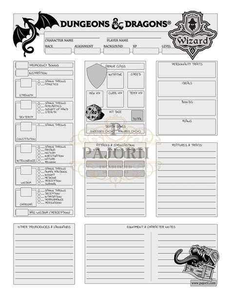 Pathfinder Rpg Character Sheet Printable