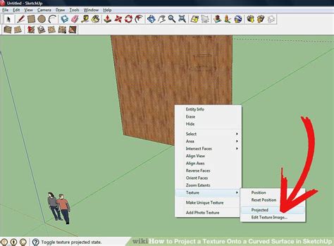 How To Project A Texture Onto A Curved Surface In Sketchup