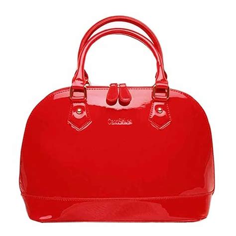 Red Patent Leather Bag Semashow