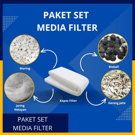 Jual Paket Set Media Filter Penjernih Air Aquarium Kolam Shopee