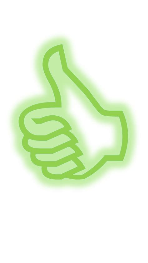 Pulgar Arriba Verde PNG Transparente StickPNG