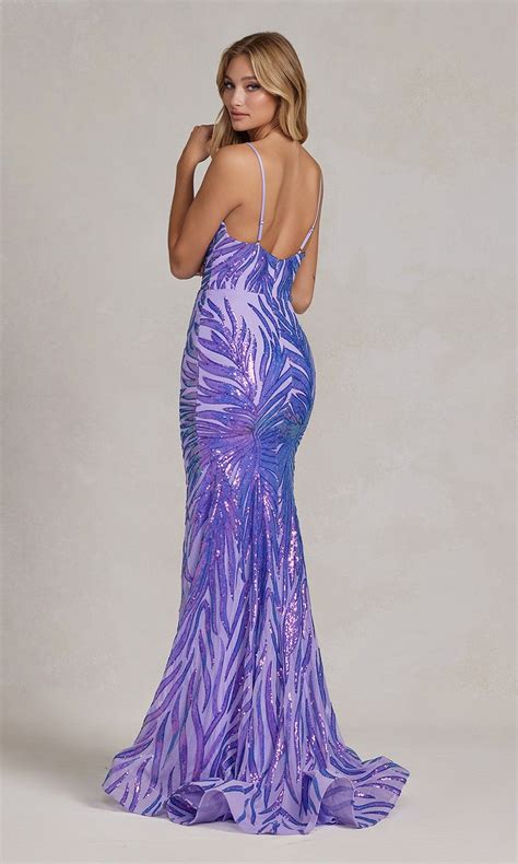 Tight Iridescent Sequin Long Prom Dress Promgirl