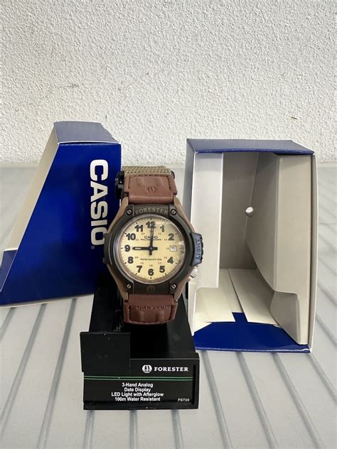 Casio Forester Ft 500wc 5bvcf Sport Beige Brown Resin Case Nylon Band Men Watch 313024348325 Ebay