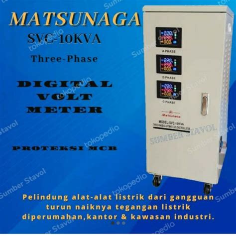 Jual Stabilizer Matsunaga 10KVA 3Phase Stavol Matsunaga 10000 Watt