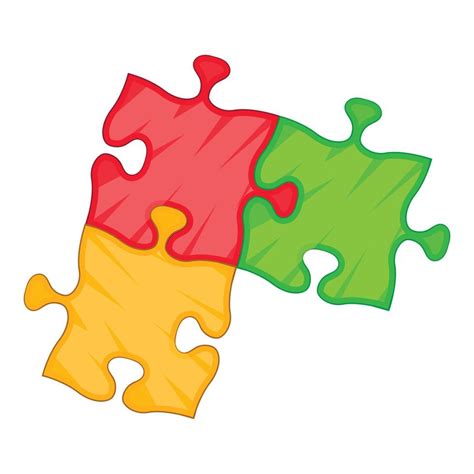 Puzzle Piece Icon Cartoon Style Vector Art At Vecteezy