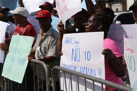 Wales sugar workers protest outside of Parliament - Stabroek News
